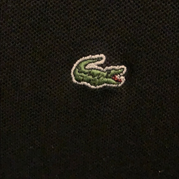 SOLD Vintage Lacoste Polo Dress Black Sz 36 - Picture 3 of 3